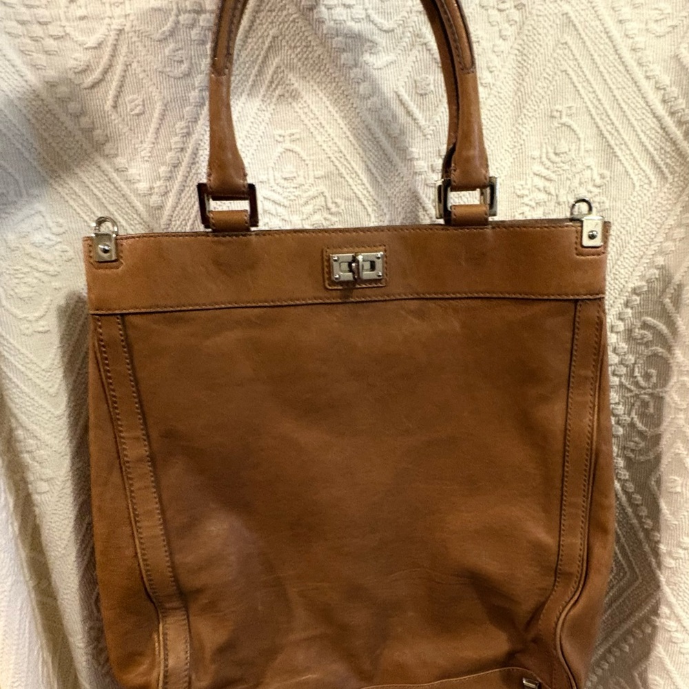 Banana Republic Brown Leather Tote Bag
